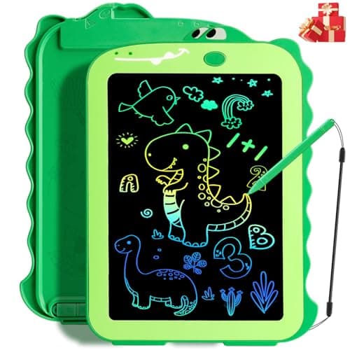 Teriph LCD Writing Tablet for Kids, Colorful Toddlers Toys Drawing Board, Educational Kid Toys, Doodle Pad Dinosaur Toys for 2 3 4 5 6 7 8 Year Old Boys Girls Birthday Party Christmas Gifts,8.5inch