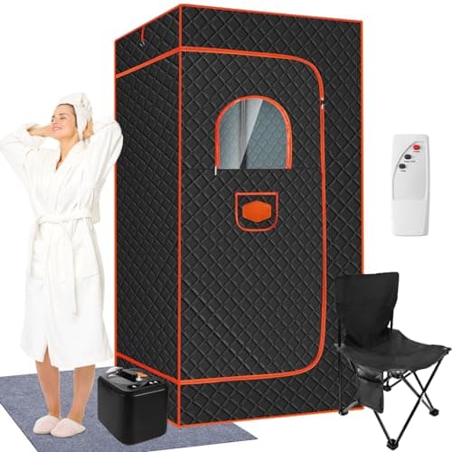 OneAmg Portable Sauna for Home,Full Body Sauna Box,Personal Sauna Steam Sauna Tent at Home Spa with 3L 110V Steamer,2024 Home Sauna for Gym,Pilates,Garage,Hot Tub(36 * 36 * 71inch)