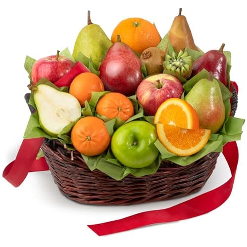 A Gift Inside Harvest Gold Fruit Basket