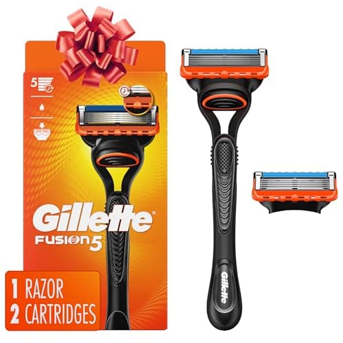 Gillette Fusion5 Razor for Men, Handle + 2 Razor Blade Refills