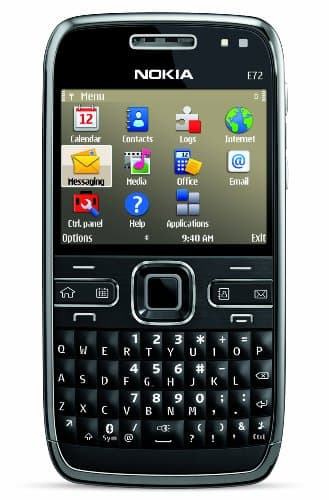 Nokia E72 Unlocked Phone Featuring GPS with Voice Navigation - U.S. Version with Full Warranty (Zodium Black)