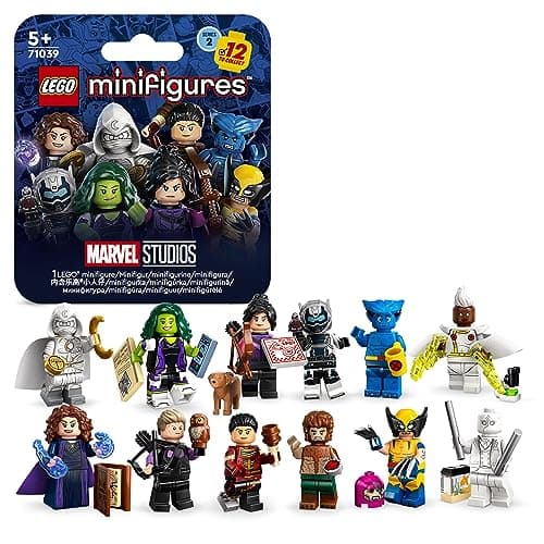 Lego 71039 Marvel Series 2 Mini Figures, 1 of 12 Iconic Disney+ Characters to Collect in Each Bag, Includes Wolverine, Hawkeye, She-Hulk, Echo and More (1 Piece, Style Sent Randomly)