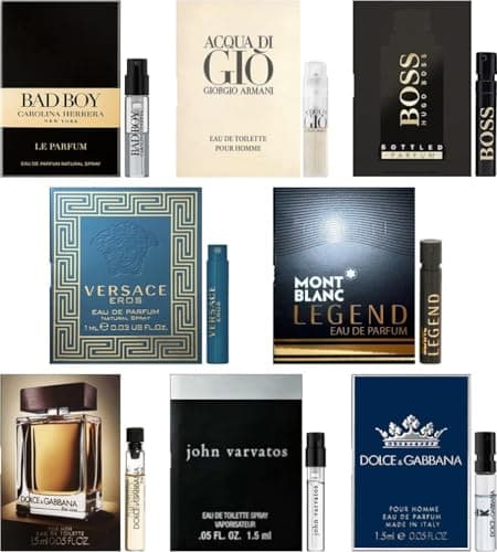 Men's Designer Fragrance Sampler (8 count)