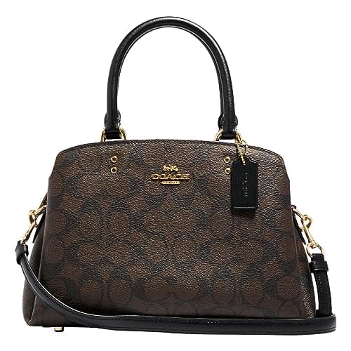 COACH Mini Lillie Carryall, Brown Black