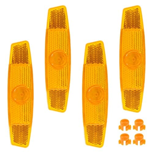 Coufce Bicycle Reflectors, Bicycle Night Safety Warning, Road Spoke Lights, Bicycle Wheel Rim Reflective, Bike Handlebar Bell, Bicycle Accessories