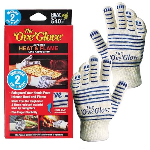The Ove Glove - Superior Heat & Flame Hand Protection - Pack of 2 Oven Mitts