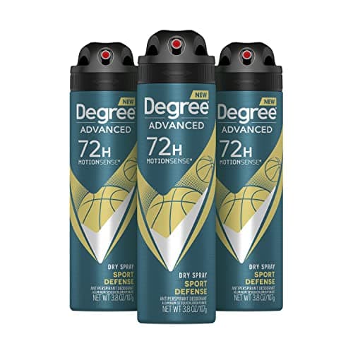 Degree Men Antiperspirant Deodorant Dry Spray Sport Defense 3 count Deodorant for Men 3.8 oz