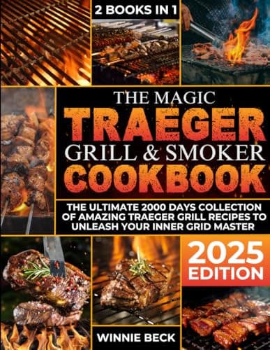Best Grill Accessories Kits #6 from Majosta The Magic Traeger Grill & Smoker Cookbook: The Ultimate 2000 Days Collection of Amazing Traeger Grill Recipes to Unleash Your Inner Grid Master