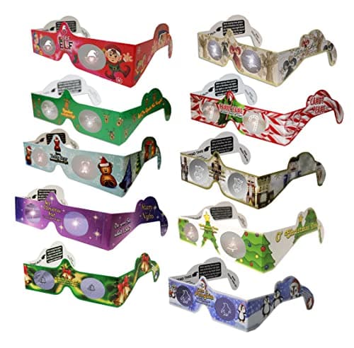 Christmas 3D Glasses - Holiday Eyes (R) - New for 2022-10 Glasses, Exclusively featuring the Christmas Nutcracker, Penguin, Teddy Bear, Candy Cane, Elf, Christmas Tree, plus more.