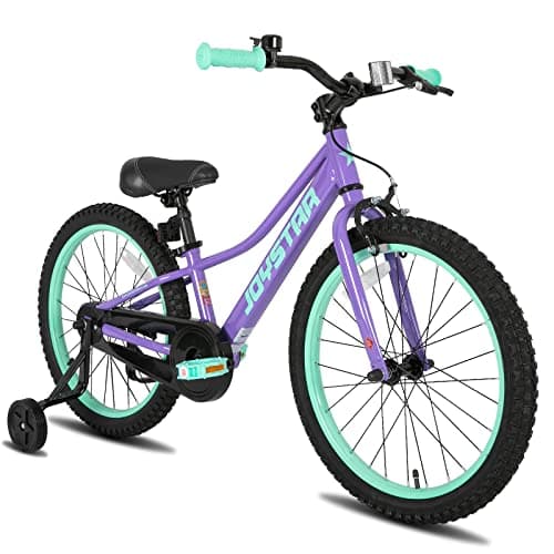 JOYSTAR 20 Inch Girls Bike with Training Wheels for 6-12 Years Old Children 20" Girls Mountain Bikes for Kids Early Rider Kids' Bicycles Purple