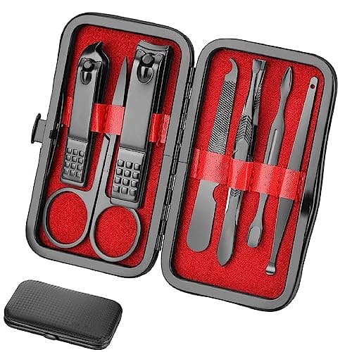 Manicure Set Personal Care Nail Clipper Kit Manicure Professional Manicure Pedicure Set Mens Accessories Personal Care Set Nail Grooming Kit Present for Men Husband Boy friend Parent