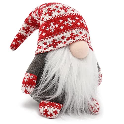 BOPIPA ​​​​​​​Gnome Christmas Decorations Swedish Tomte Stuffed Gnomes Plush Ornaments Holiday Elf Dwarf Thanksgiving Halloween Valentines Nordic Santa Gifts Home Tiered Tray Tabletop Décor