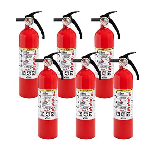 Kidde Multi Purpose Fire Extinguisher for Home, Office, Dorm, Residential, 1A10BC, 6 Pack