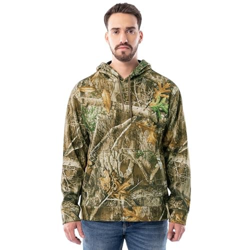 Realtree Men's Performance Hooded Fleece Sweatshirt, Edge