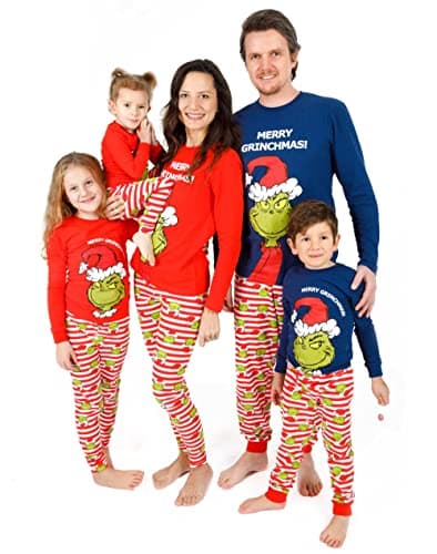 The Grinch Matching Family Christmas Pajamas Adults Kids Snug Fit