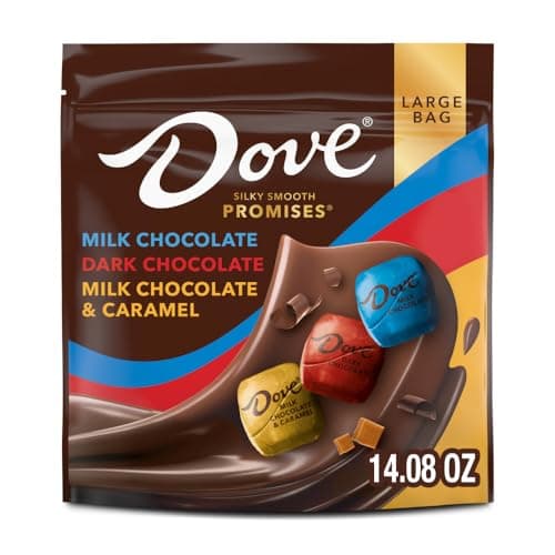 DOVE PROMISES Milk & Dark Chocolate Christmas Candy Assortment 14.08 oz Bag
