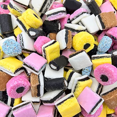 English Licorice Candy | 2 Pound Bag | Allsorts Licorice Mix | Gourmet English Candy Bulk | Old Fashioned Candy Assortment | Mixed Shapes and Textures