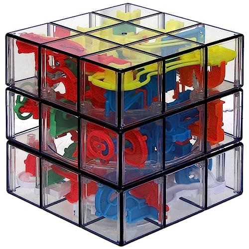 Rubik’s Perplexus Fusion 3x3 Gravity 3D Maze Game Brain Teaser Puzzle Ball | Anxiety Relief Items Cool Stuff | Sensory Toys for Adults & Kids Ages 8+