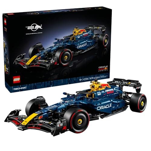 LEGO Technic Oracle Red Bull Racing RB20 F1 Race Car Model Kit - Building Set for Adults, Ages 18+ with Realistic Features - Gift for Birthdays - 42206