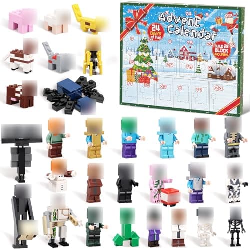 Christmas Advent Calendar 2025 Boys, 24 Days Surprise Christmas Countdown Calendar-Toy Figures Building Blocks Including 29 Characters, 2025 Kids Advent Calendar Xmas Gifts for Kids Boys Girls Fans