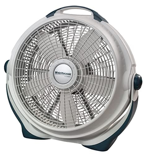 Lasko Wind Machine Fan, Air Circulator Fan with 3 Speeds, 20" Model 3300, Gray