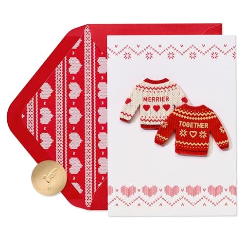 Papyrus Romantic Holiday Card for Significant Other, Perfect for Couples & Anniversary (Warm and Fuzzy Feels)