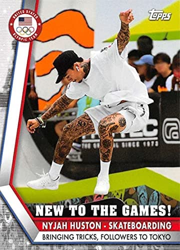 2020 Topps US Olympics and Paralympics Team Hopefuls New to the Games #NG-NH Nyjah Huston Olympics Card
