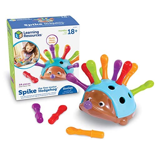 Learning Resources Spike The Fine Motor Hedgehog - Toddler Learning Toys, Fine Motor and Sensory Toys for Kids Ages 18+ Months, Montessori Toys