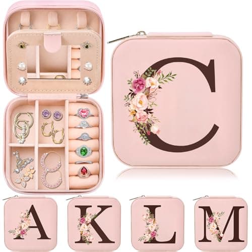 Preppy Travel Easter Basket Stuffers for Teen Girls, Travel Jewelry Box Personalized Birthday Gifts for Women, Fashion Travel Essentials Trendy Stuff