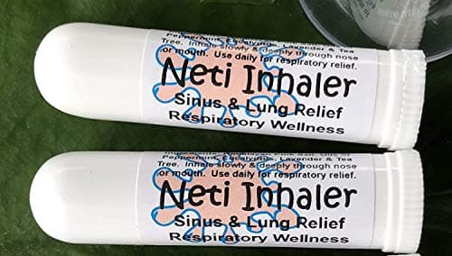 Urban ReLeaf NETI Salt Air Relief INHALERS! Set of Two (2) Sinus & Lung, Himalayan & Botanicals! Respiratory Wellness. Healing Aromatherapy. Energizing! Colds, Asthma, Cough, Bronchitis 100% Natural