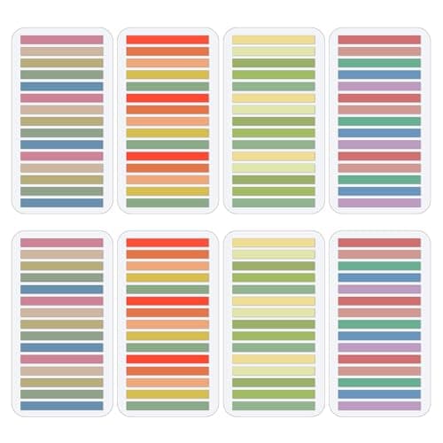 LXUEJIE 2400PcsTransparent Highlighter Tape, Reusable Long Page Tabs Transparent Long Highlighter Clear Stripe Sticky Index Tabs Aesthetic Office School Suppliesbook for Annotating Books