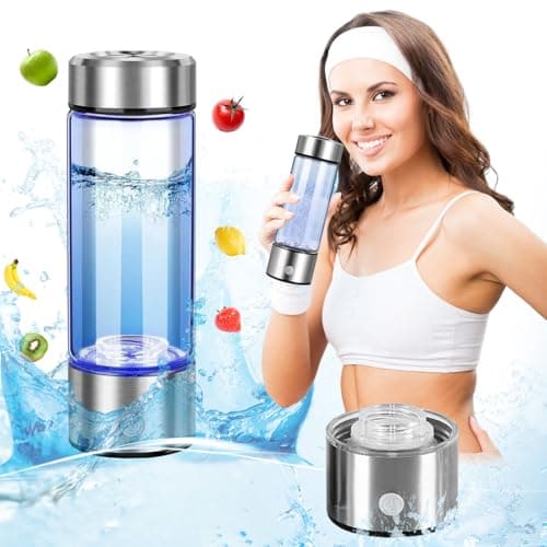 GXFANZHU Hydrogen Water Bottles, 2 in 1 Hydrogen Water Generators with SPE Technology Water Hydrogenator Ionizer 4000 ppb Hydrogenated Water,Pitcher Bottles Suitable for Home,Office,Travel