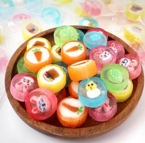 Easter Candy - Individually Wrapped Bulk Hard Candy Mix - Small Hard Candies Easter Variety Pack - Great for Egg Fillers - Office Candy - 1 lb Bag - 6 Flavors - Treats for Kids and Adults