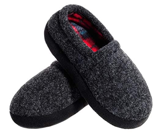 MIXIN Big Kid Boys and Girls Slippers House Shoes Indoor Outdoor with Anti Slip Sole Grey 2-3 M''