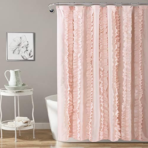 Lush Decor, Blush Belle Shower Curtain, 72" x 72", 72" x 72