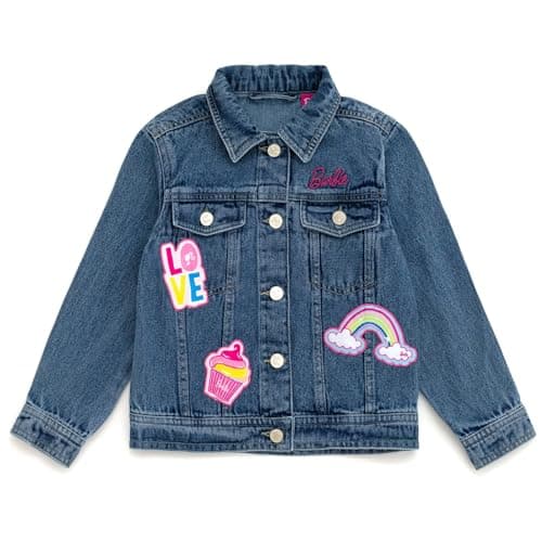 Barbie Little Girls Denim Jacket Blue 7-8