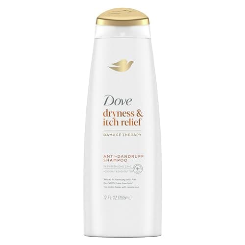 Dove DermaCare Scalp Anti Dandruff Shampoo Dryness and Itch Relief for Dry and Itchy Scalp Dry Scalp Treatment with Pyrithione Zinc 12 fl oz