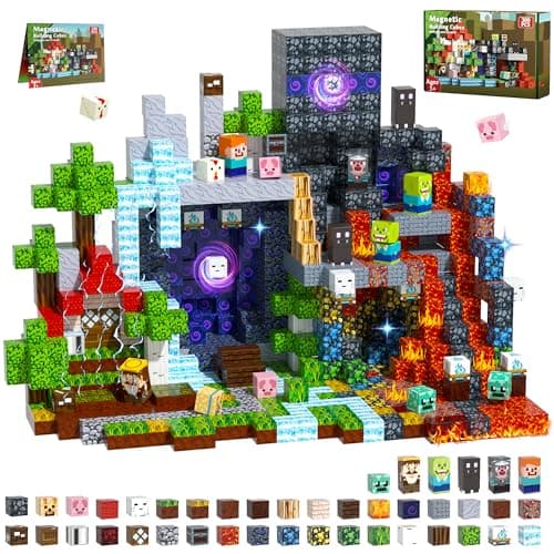Magtocore Magnetic Blocks 300 PCS 0.8 inch, Magnet Toys for Kids, Magnetic Building Blocks Cubes, Stacking Magnets,Christmas Birthday Gifts for Boys and Girls Age 3+ Years Old