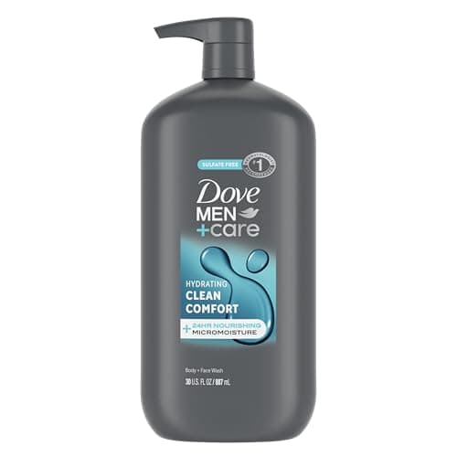 DOVE MEN + CARE Body and Face Wash Hydrating Clean Comfort Men's Body Wash with 24-Hour Nourishing Micromoisture Technology 30 oz