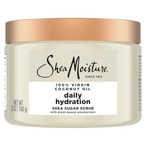 SheaMoisture Shea Sugar Body Scrub For Nourish And Replenish Skin Virgin Coconut Oil Daily Hydrating Body Scrub With 24h Shea Moisture Nutrients 12 oz