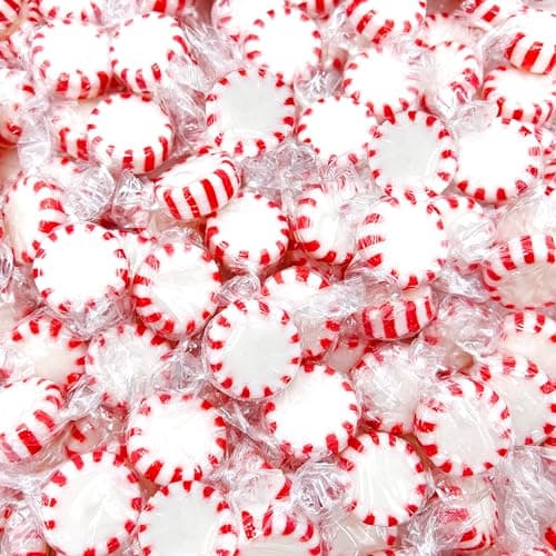 Arcor Starlight Peppermint Christmas Hard Candy, Individually Wrapped (1 Pound Bag - Approx. 75 Count)