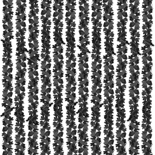 CQURE Black Maple Leaf Garland, 12PCS Halloween Garland Maple Leaves Fall Leaves Hanging Vines Halloween Thanksgiving Decor for Home Table Front Porch
