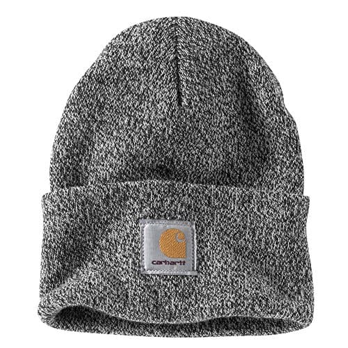 Carhartt Men's Knit Cuffed Beanie, Black/White, One Size