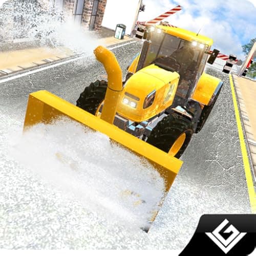 Winter Truck Driver Snow Plow Machine Driving 3D Simulator Game 2023 : Heavy Snow Excavator Crane Operator Adventure Games For Kids