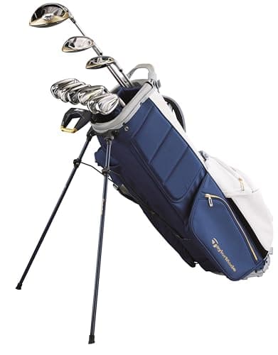 TaylorMade Golf Kalea Gold Womens Complete Set with Stand Bag RIGHTHANDED