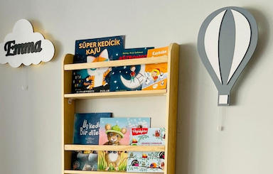 Kids Bookshelf for Walls