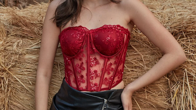 Red Corset Tops