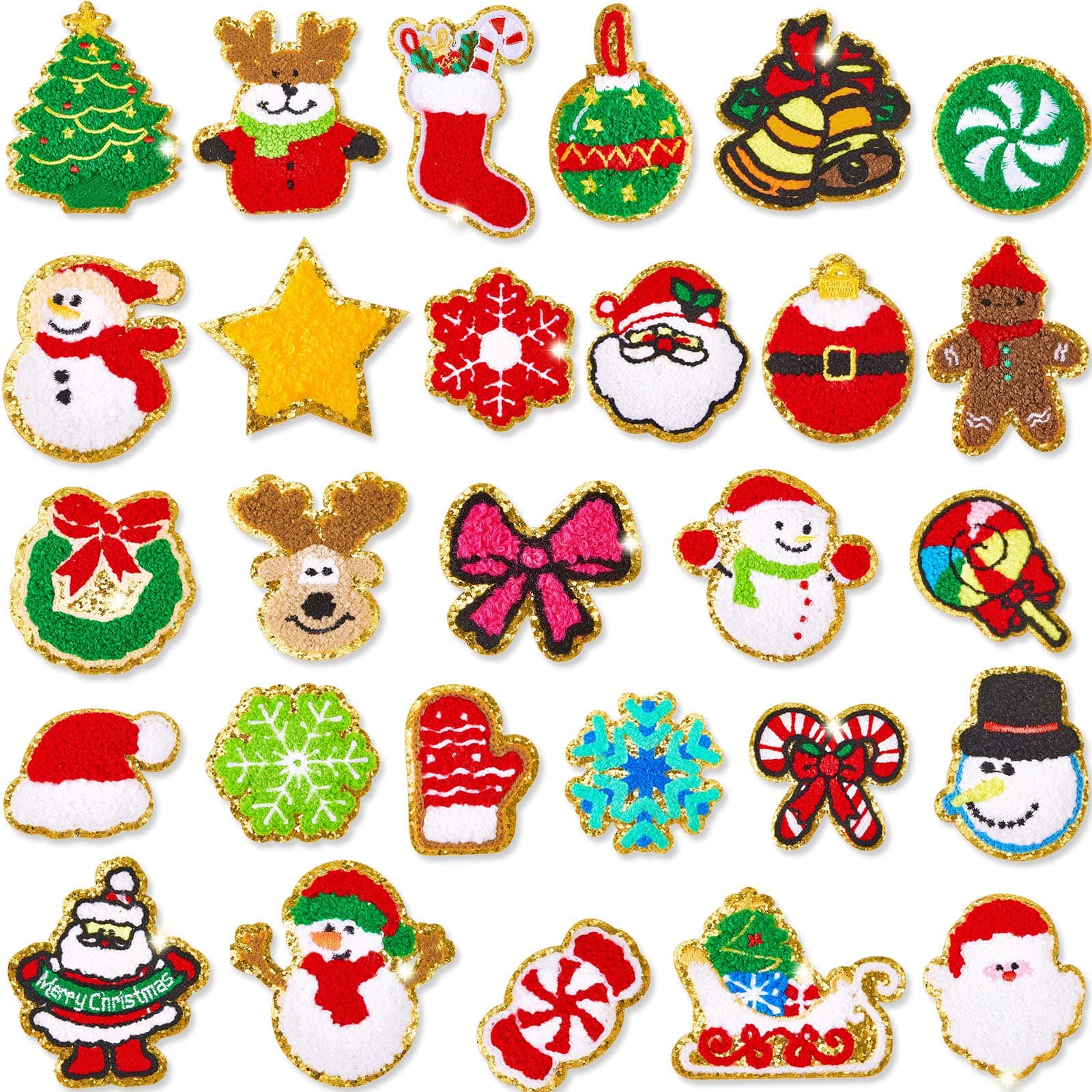 Christmas Patches for Clothing