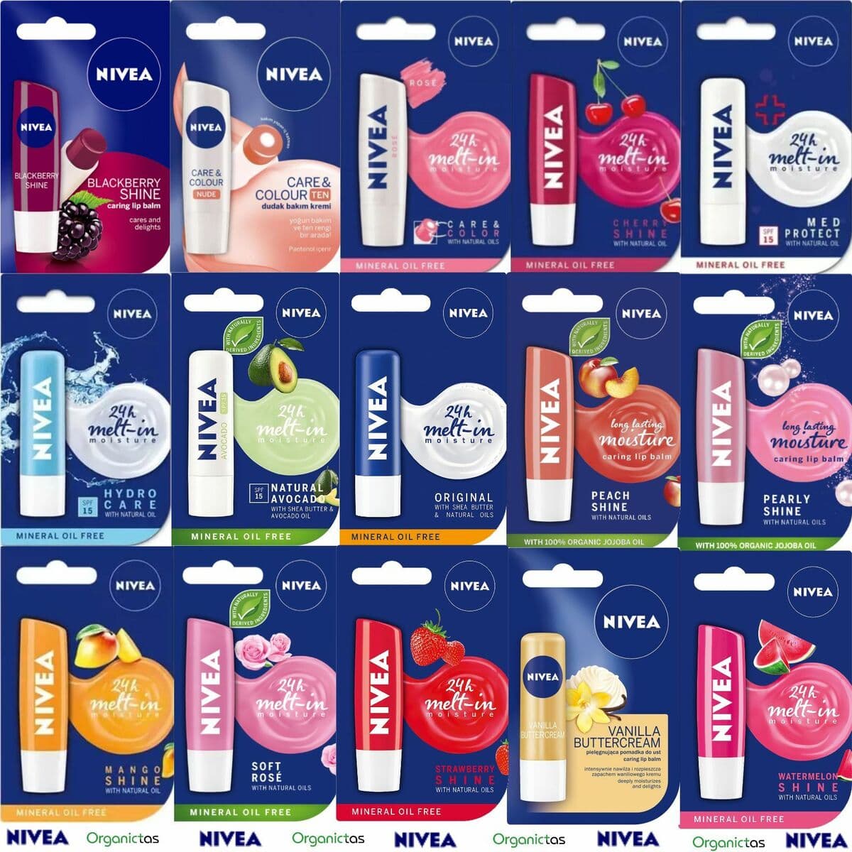 Nivea Lip Balms