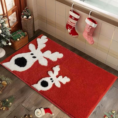 Christmas Bathroom Rugs